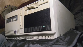 This chassis looked far too modern for the system it contained